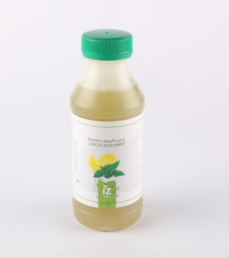 IZ Lemon Mint juice bottle